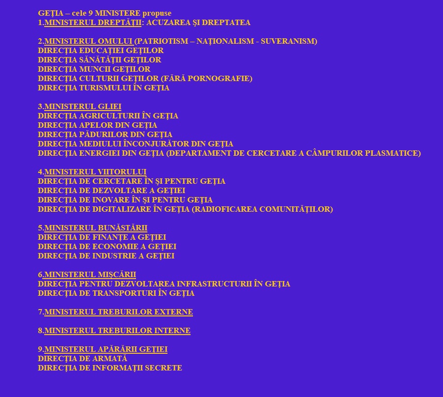 Ministere Geția - geția.ro